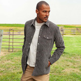 Criquet Men's Corduroy Quilted Shacket