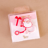 The Darling Effect Christmas Holiday Straw Topper Set in Jolly Santa The Darling Effect Christmas Holiday Straw Topper Set in Jolly Santa
