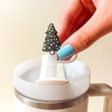 The Darling Effect Christmas Holiday Straw Topper Set in Santa Baby The Darling Effect Christmas Holiday Straw Topper Set in Santa Baby