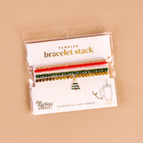 The Darling Effect Holiday Tumbler Bracelet Stack in O Christmas Tree