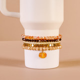 The Darling Effect Autumn Glow Tumbler Bracelet Stack