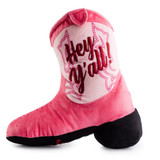 Haute Diggity Dog Cowgirl Boot Dog Toy Pink detail