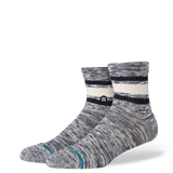 Stance Boyd Slub Quarter Crew Socks in Blue front view