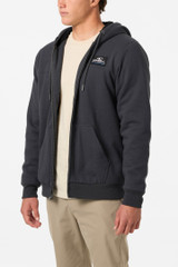 The O'Neill Men's Fifty Two High Pile Zip Hoodie in Phantom The O'Neill Men's Fifty Two High Pile Zip Hoodie in Phantom