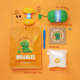 The Woobles Beginner Crochet Kit - Fred The Green Dinosaur