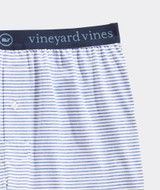 The Vineyard Vines Men's Sankaty Boxers in Yacht Blue