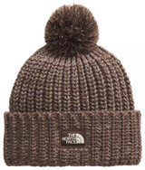 The North Face Women's Cozy Chunky Cabin Beanie in Smokey Brown side view
