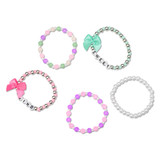 Iscream Fancy Bows Bracelet Set colorful bows front view