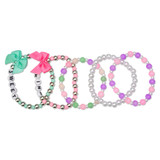 Iscream Fancy Bows Bracelet Set colorful bows lifestyle view
