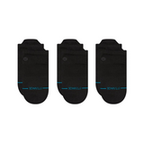 Stance Icon Casual Tab Socks 3 Pack in Black detail view