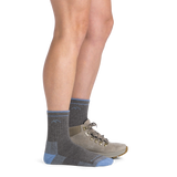 Darn Tough Women's Coolmax Hiking Socks in Grey footwear detail