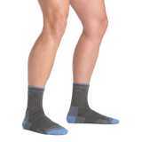 Darn Tough Women's Coolmax Hiking Socks in Grey on model