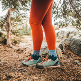 Darn Tough Women's Treeline Midweight Hiking Socks in Blue lifestyle