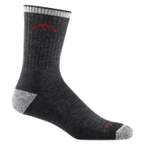 Darn Tough Men's Hiker Micro Crew Midweight Hiking Socks in Black sole view