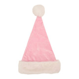 Packed Party Pink Velvet & Bows Santa Hat