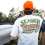 The Seager X Mossy Oak Men's Pack Out Tee in Vintage White