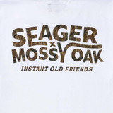 The Seager X Mossy Oak Men's I.O.F. Tee in White