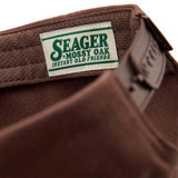 Seager X Mossy Oak Snapback in Brown side detail