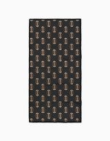 Geometry Fitness Towel in Rush - Black Footballs
