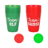 Packed Party Santa Pong Christmas Toss Game Set