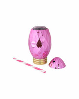 Packed Party Pink Vintage Christmas Light Sipper Cup