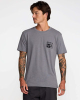 The RVCA Men's Horton Florida Short Sleeve Tee in Smoke