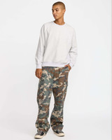 The RVCA Men's Dayshift Cargo Pants in Vintage Woodlands
