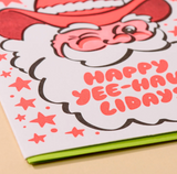 Yee-Haw-lidays Western Santa Card