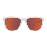 goodr OG Bevo Vision Sunglasses white and burnt orange front view
