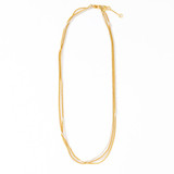 Ink & Alloy Ivy Mixed Metal Multi Layered Necklace detail view