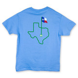 TYLER'S Kids' Golf Tee Carolina Blue back