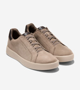 The Cole Haan Men's GrandPrø Luxe Slip-On Sneakers in Morel Nubuck