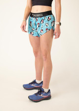 ChicknLegs Women's Slippery Bois 1.5" Split Running Shorts