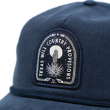 Texas Hill Country Provisions Sacred Ground Snapback Hat in Navy detail