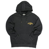 Texas Hill Country Provisions Men's Dust to Dust Campfire Hoodie in Vintage Black detail