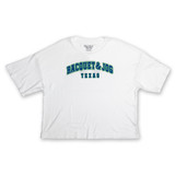 TYLER'S Racquet & Jog 78 Cropped Tee White front