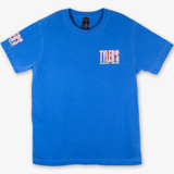 TYLER'S Pigment Dyed Block Tee in Royal Blue front view