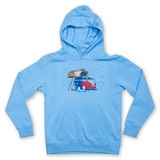 TYLER'S Youth New Adventurer Hoodie Sky Blue front view