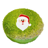 The Garb2Art Donut Christmas Bath Bomb - Green Santa