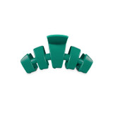 Teleties Classic Small Hair Clip in Fir Green side angle