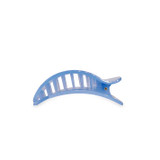 Teleties Small Flat Round Hair Clip in Blue Lagoon