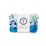 Teleties Large Silk Scrunchies in Blue My Mind
