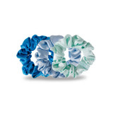 Teleties Large Silk Scrunchies in Blue My Mind