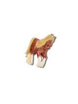 Solar Eclipse Hand Painted Horse Claw Clip Horse front