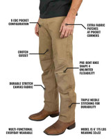 The Off The Grid Surplus Men's Trailblazer Standard Fit Pants in Coyote Tan