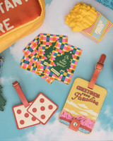 ban.do Greetings from Paradise Luggage Tag The Ban.do Greetings from Paradise Luggage Tag detail view