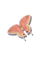Solar Eclipse Swallowtail Butterfly Claw Hair Clip in Pink profile view