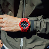 The G-Shock GA-700 Series Analog-Digital Watch in Red