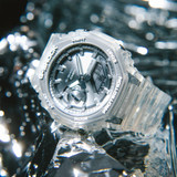 The G-SHOCK GA2100 Series Analog-Digital Watch Clear