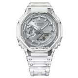 G-Shock GA2100BM-7A8 Analog-Digital Watch Clear and Silver face